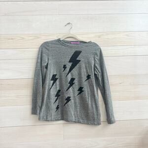Jac Parker Long Sleeve Thunderbolt T-shirt  NWOT